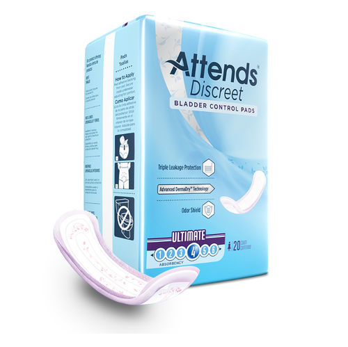 Assorbente igienico esterno per donna - ADPULT - Attends - traspirante / scatola da 20