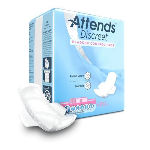 Assorbente igienico esterno per donna - ADPTHIN - Attends - traspirante / scatola da 20