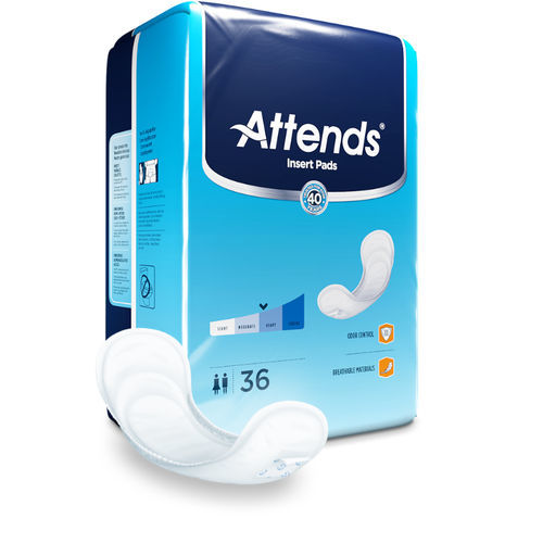 Assorbente igienico esterno per adulto - IP0400A - Attends - traspirante / scatola da 36 pezzi