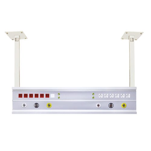 Trave testaletto a muro - PNT-TA-CK-L - Point Medical Gas Systems - orizzontale / modulare / a soffitto