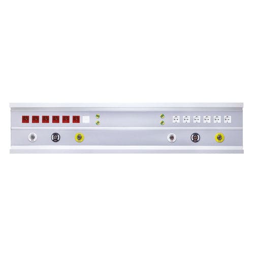 Trave testaletto a muro - PNT-YO-YA-CK-L - Point Medical Gas Systems - orizzontale / per reparto di terapia intensiva / per camera di degenza