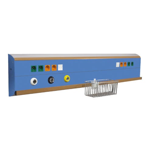 Trave testaletto a muro - PNT-YO-YA-CK-M-T - Point Medical Gas Systems - orizzontale / modulare / a soffitto