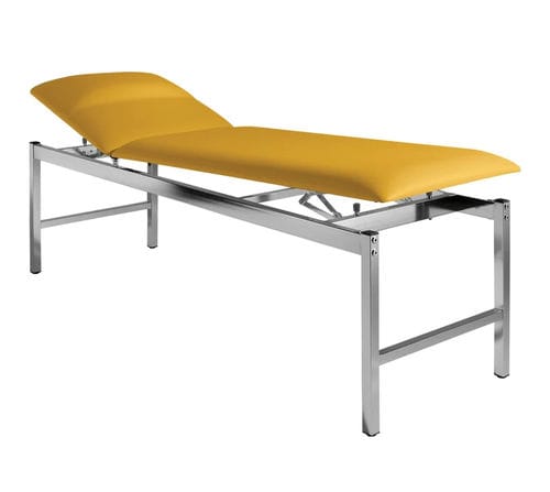 Lettino da visita manuale - VS-SIESTA - SIMPEX - con schienale regolabile / a 2 sezioni / blu