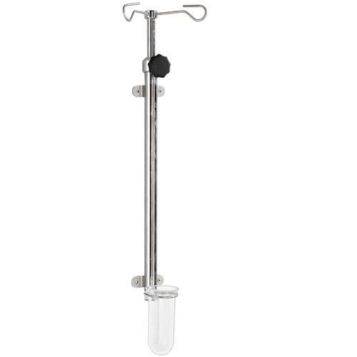 Asta portaflebo a muro - VALVA-CARE Mini - SIMPEX - 2 ganci / ad altezza regolabile