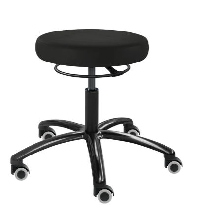 Sgabello per struttura sanitaria - SELLA-MED Laudatio Black Edition - SIMPEX - ad altezza regolabile / girevole / con rotelle