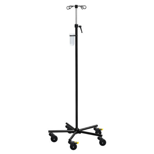 Asta portaflebo con rotelle - MEDI-CARE Black Edition - SIMPEX - 2 ganci / per letto / per pompe-siringa