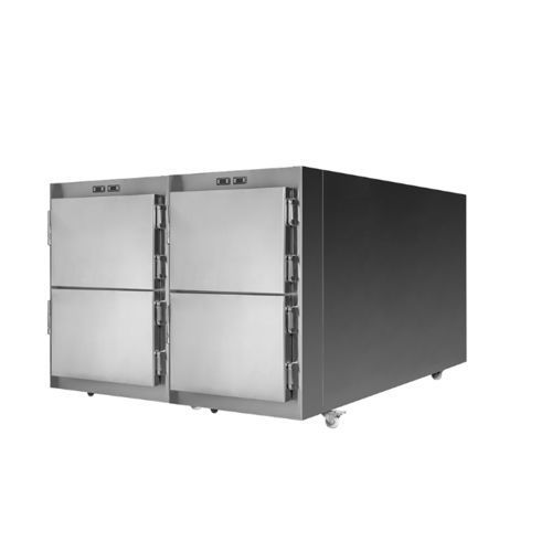 Cella mortuaria frigorifera per barelle mortuarie - PSTG-4 - Puresystems - 4 salme / a carico frontale / con porta