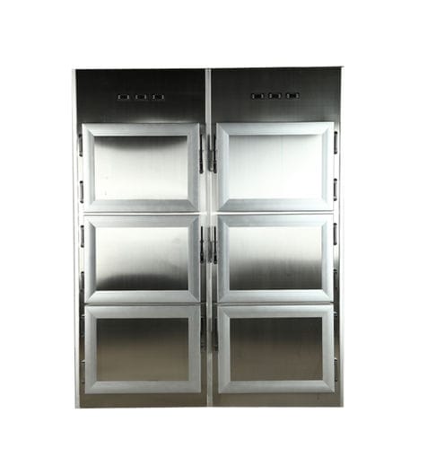 Cella mortuaria frigorifera per barelle mortuarie - PSTG  - Puresystems - 6 salme / a carico frontale / 6 porte