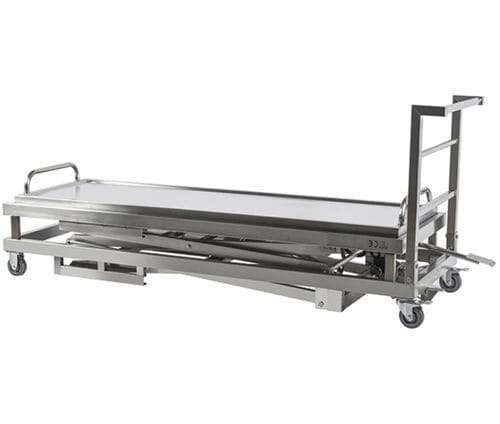 Carrello mortuario di trasferimento - m-PSTG-1532 - Puresystems - manuale / in acciaio inossidabile / ad altezza regolabile