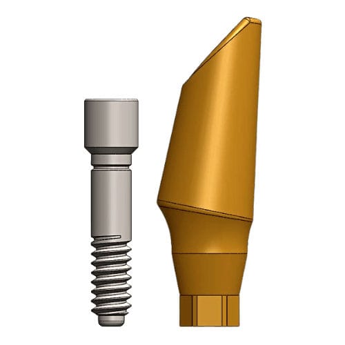 Pilastro dentale per impianto in titanio - Dental Evolutions, Inc - interno / dritto / angolare