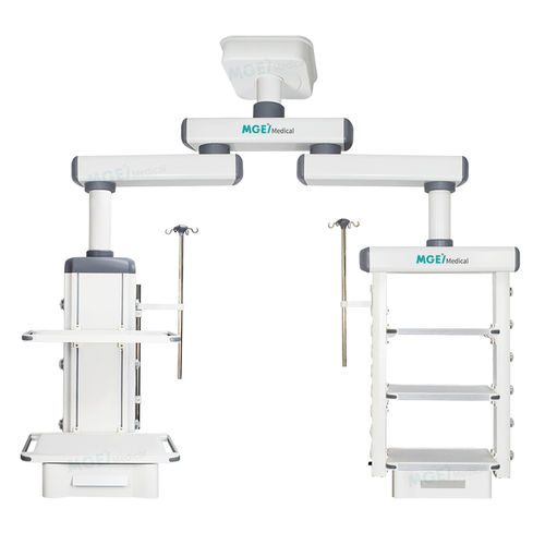Braccio di distribuzione a soffitto - STP7C - Medige International Industries - per terapia intensiva / per terapia intensiva / ad altezza regolabile