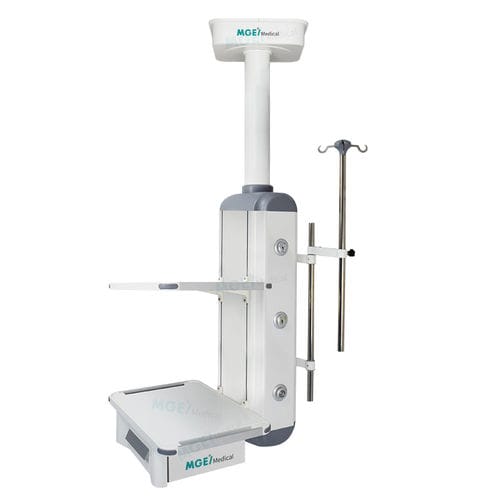 Colonnina di distribuzione a soffitto - STP1 - Medige International Industries - per terapia intensiva / con ripiani