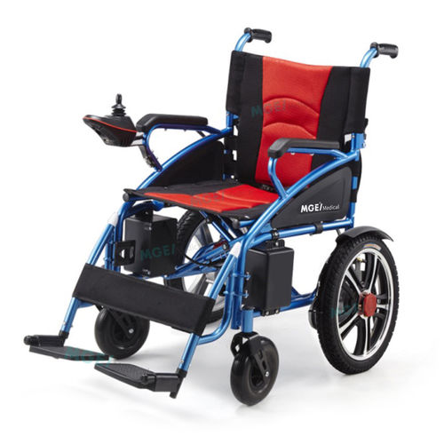 Sedia a rotelle elettrica - EWM19 - Medige International Industries - da esterno / da interno / con poggiagambe