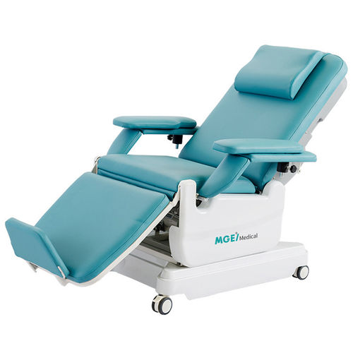 Poltrona per prelievo di sangue a 3 sezioni - MGE-CW24 - Medige International Industries - con poggiagambe / ergonomica / per chemioterapia