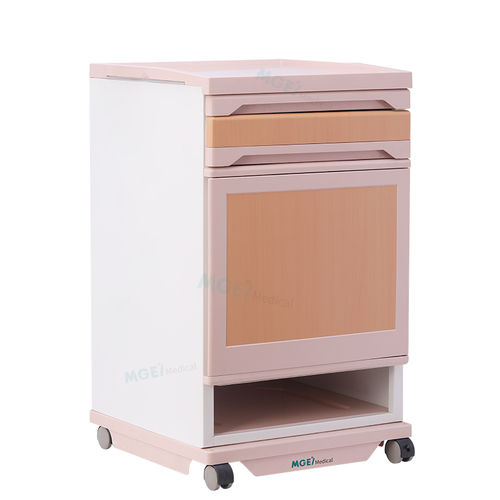 Comodino con rotelle - TEG2C - Medige International Industries - con cassetti / con armadietto