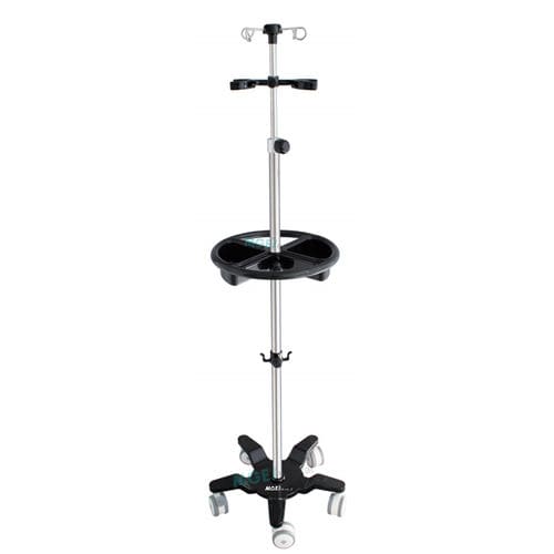 Asta portaflebo con rotelle - ASF7 - Medige International Industries - 4 ganci