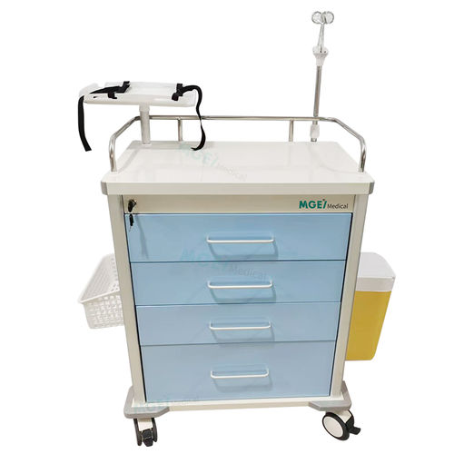 Carrello medico - MGE-PSLW13 - Medige International Industries - portarifiuti / di stoccaggio / in acciaio inossidabile