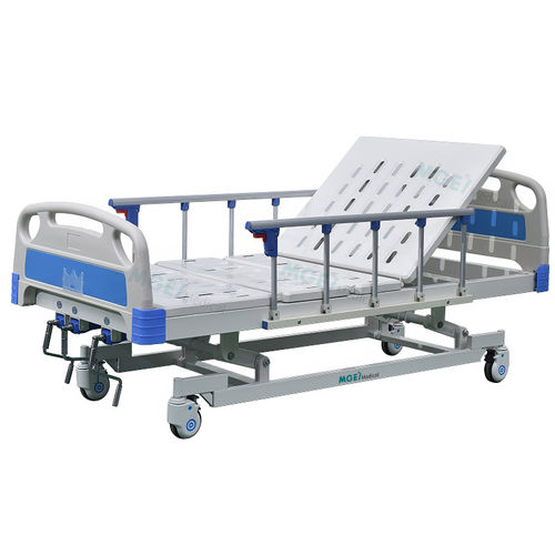 Letto da ospedale - MGE-M01-F - Medige International Industries - manuale / ad altezza regolabile / con rotelle