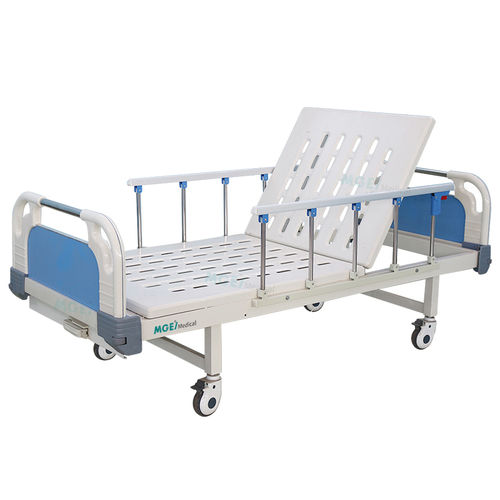 Letto da ospedale - MGE-M1B - Medige International Industries - manuale / con rotelle / a 2 sezioni