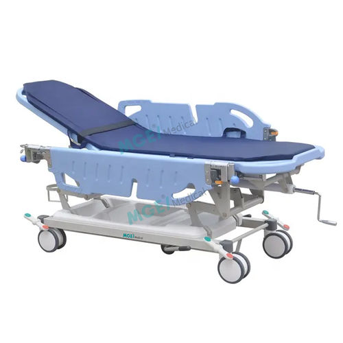 Barella con carrello passamalati - STJ1 - Medige International Industries - pneumatica / ad altezza regolabile / con schienale regolabile
