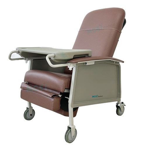 Poltrona da riposo inclinabile - MGE-CW5 - Medige International Industries - manuale / con rotelle / in pelle
