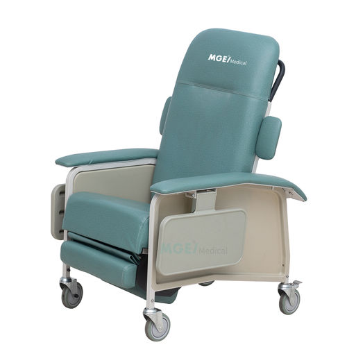 Poltrona da riposo inclinabile - MGE-CW9 - Medige International Industries - con rotelle / in pelle