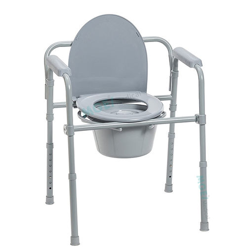 Sedia da toilette per persone a mobilità ridotta - MGE-CW36 - Medige International Industries - con braccioli / con secchio / con schienale alto