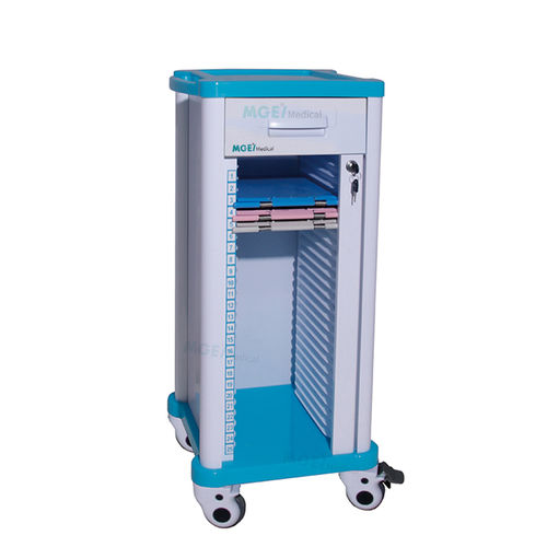 Carrello per cartelle cliniche - MGE-CHT2250 - Medige International Industries - in plastica / con cassetti / mobile