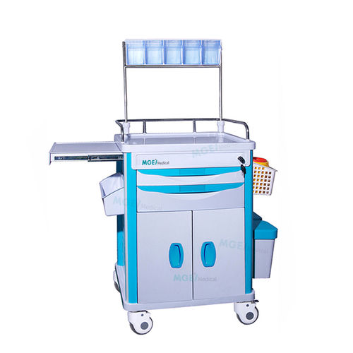 Carrello per anestesia - MGE-T10 - Medige International Industries - in acciaio inossidabile / in plastica / con cassetti