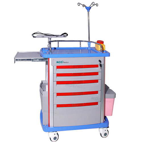 Carrello ospedaliero - MGE-T14 - Medige International Industries - di emergenza / in acciaio inossidabile / in alluminio