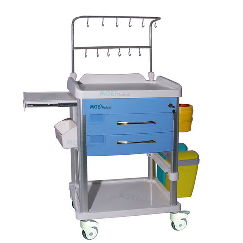 Carrello per trattamenti - MGE-T26A4 - Medige International Industries - in acciaio inossidabile / in alluminio / mobile