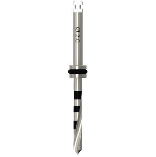 Punta per chirurgia - UNIVERSE FRESA PILOTA CILINDRICA Ø2.0 - IML Swiss Dental Implants - in acciaio inox chirurgico / cilindrica / pilota