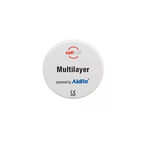 Materiale odontoiatrico in zirconio - optimill Multilayer  - Dentona AG - di fresatura / ad alta traslucidità / bianco