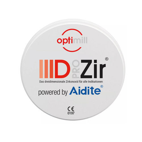 Materiale odontoiatrico in ceramica - optimill IIID PRO Zir  - Dentona AG - in zircone / in ceramica di vetro / in zirconio