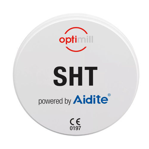 Materiale odontoiatrico in zirconio - optimill SHT - Dentona AG - di fresatura / ad altissima translucenza