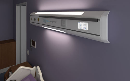 Trave testaletto a muro - N270 e-Health - ITEM OXYGEN - per camera di degenza / personalizzabile