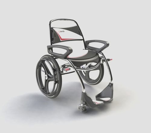 Sedia a rotelle manuale - aqua active® - Cotenda - per piscina / con poggiagambe / con braccioli