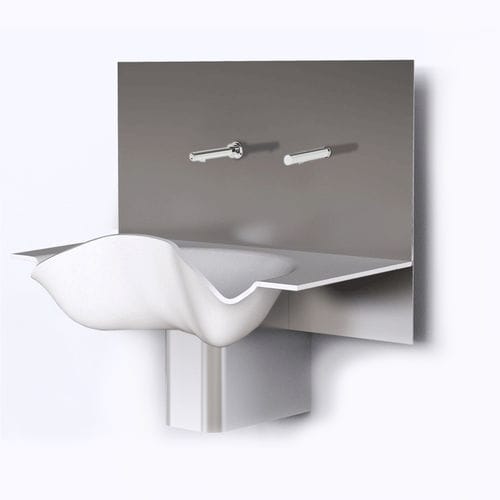 Lavandino chirurgico 1 postazione - OR-L135 - LASA - in acciaio inossidabile / in Corian® / comando elettronico