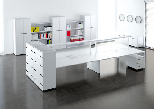 Scrivania rettangolare - MOF-T150 - LASA - quadrata / a forma di J / con cassetti