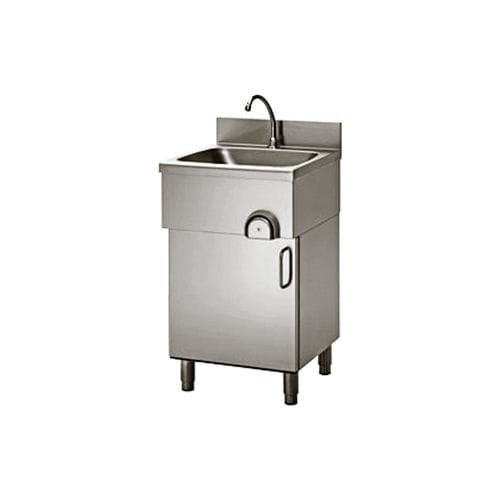 Lavandino medico - OR-L107 - LASA - 1 postazione / in acciaio inossidabile / mobiletto
