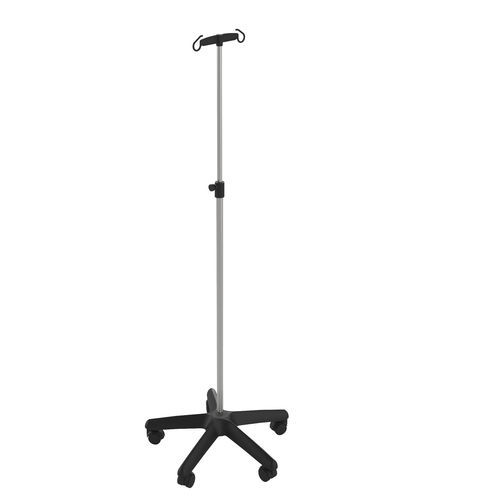Asta portaflebo a pavimento - AL-L010 - LASA - con rotelle / 4 ganci / 2 ganci