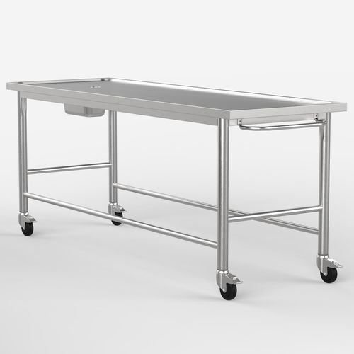 Tavolo per autopsia per medicina legale - FH-L100 - LASA - per laboratorio di istopatologia / di lavaggio salme / mobile