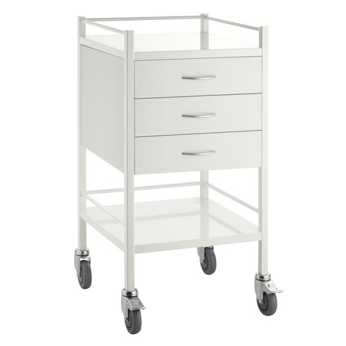 Carrello medico - PCT03 - Pacific Medical - per uso generale / di trasporto / 3 ripiani