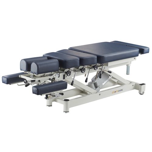 Lettino elettrico per chiropratica - CT series - Pacific Medical - su rotelle / con schienale ad altezza regolabile / a 4 sezioni