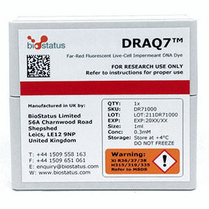 Reagente soluzione colorante - DRAQ7™ - BioStatus - colorante / di citometria a flusso