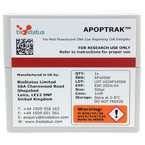 Reagente soluzione colorante - APOPTRAK™ - BioStatus - da ricerca / di citometria a flusso / dell'apoptosi