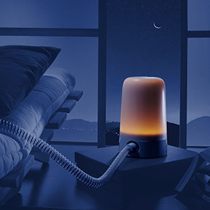 Macchina CPAP per trattamento dell'apnea del sonno - Haloa - Sleepinnov - per adulto / con umidificatore / portatile