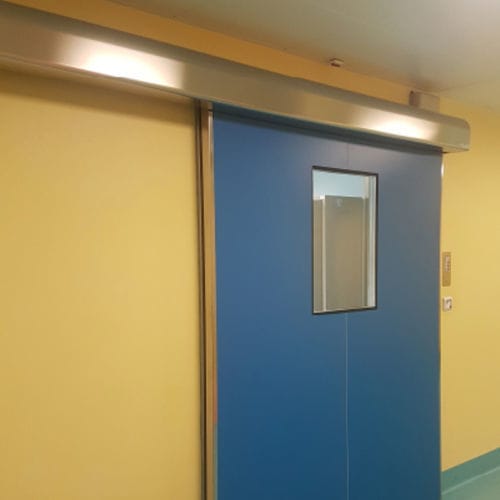 Porta di radioprotezione - MeSpo - per ospedale / scorrevole / automatica