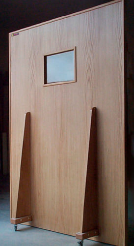 Pannello schermante di radioprotezione raggi X - MeSpo - mobile / con finestra / 0.50 mm