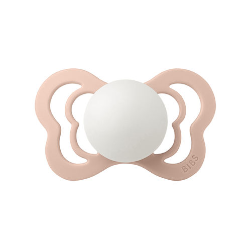 Succhietto in silicone - Couture GLOW - BIBS - in lattice / con punta anatomica / rosa